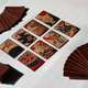 Pictured are hanafuda cards on a table.